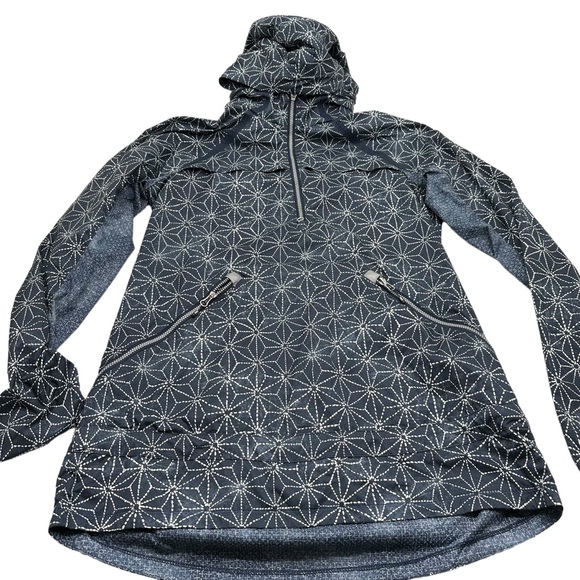 Lululemon Miss Misty Pullover Jacket Size 6 Sashico Star Inkwell Ghost Stow Hood - Picture 1 of 15